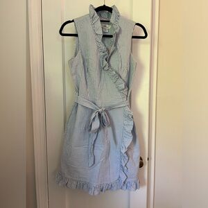 Vineyard Vines Seersucker Wrap Dress Size 8